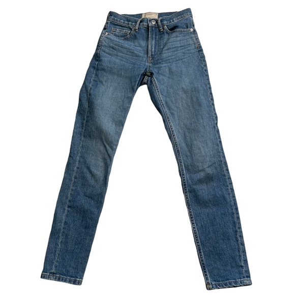 EVERLANE Blue Skinny Mid Rise Jeans Womens Size 23 Regular Pre Owned. - Picture 1 of 11